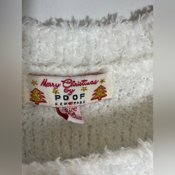 Poof New York Merry Christmas Holiday Gnomes Sweater size Medium - Picture 4 of 5